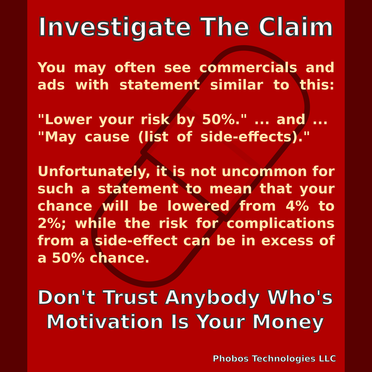 Investigate The Claim PSA